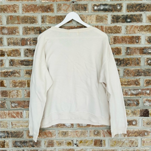 WILDFOX Floral Cross Graphic Long Sleeve Scoop Neck Sweatshirt Medium - Picture 6 of 6